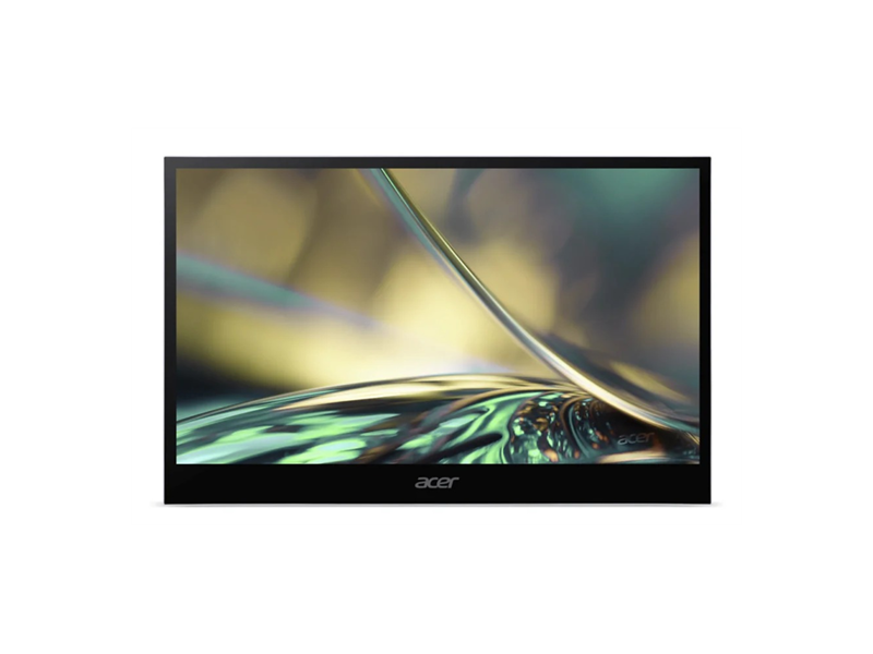UM.ZP8EE.001  Монитор Acer LCD 15, 6'' PM168QKTsmiuu OLED UltraThin Silver 10 point MultiTouch, 16:9, OLED, 3840x2160, 1ms, 400cd, 60Hz, 1xMiniHDMI + 2xType-C(20W), 1Wx2, HDR 400, Delta E<2