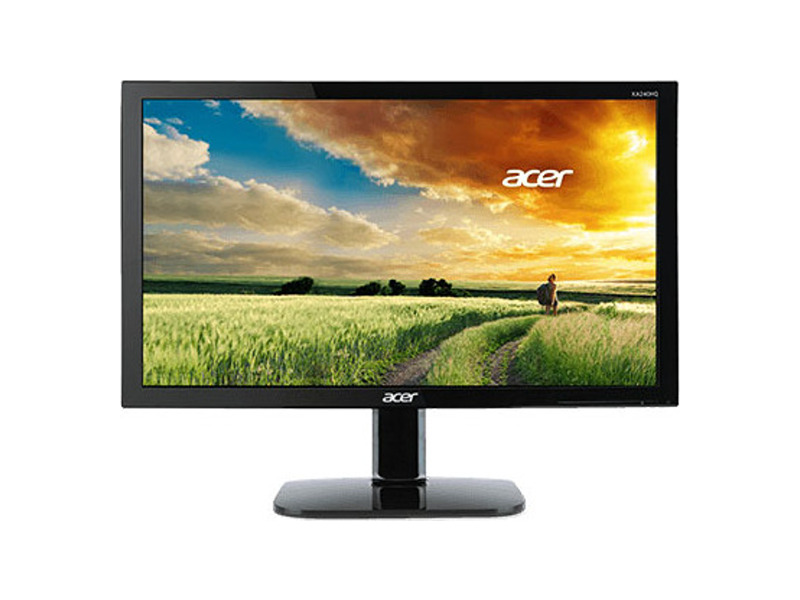 UM.UX6EE.B09  Монитор Acer 23.6'' KA240HQBbid LED, 1920x1080, 1ms, 300cd/ m2, 1000:1, VGA + DVI (w/ HDCP) + HDMI, Glossy Black
