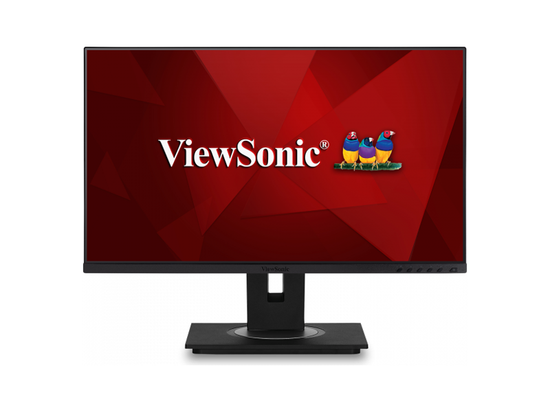 VG2455  Монитор ViewSonic 23.8'' VG2455 черный IPS LED 16:9 HDMI M/ M матовая HAS Pivot 250cd 178гр/ 178гр 1920x1080 D-Sub DisplayPort FHD USB 6.4кг
