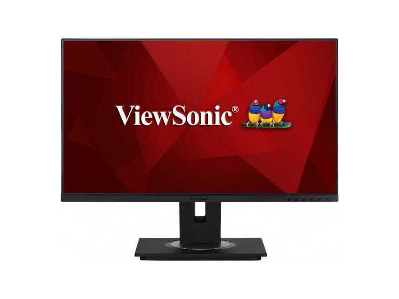 VG2456  Монитор ViewSonic 23.8'' VG2456 IPS LED, 1920x1080, 5ms, 250cd/ m2, 50Mln:1, 178°/ 178°, HDMI, DP, USB-C, USB-Hub, 60Hz, колонки, HAS, Pivot, Tilt, Swivel, VESA, Black