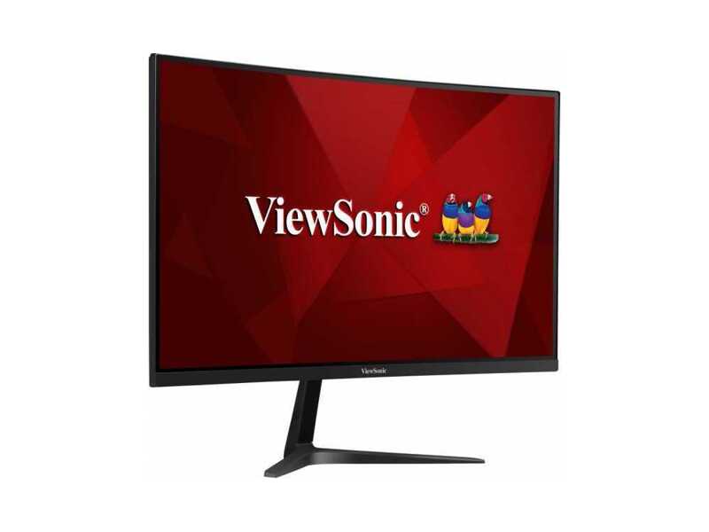 VX2718-2KPC-MHD  Монитор ViewSonic 27'' LCD [16:9] 2560х1440(WQHD) VA, Curved, GLARE, 250cd/ m2, H178°/ V178°, 4000:1, 80M:1, 16, 7 миллионов цветов, 1ms, 2xHDMI, DP, Tilt, Speakers, 3Y, Black
