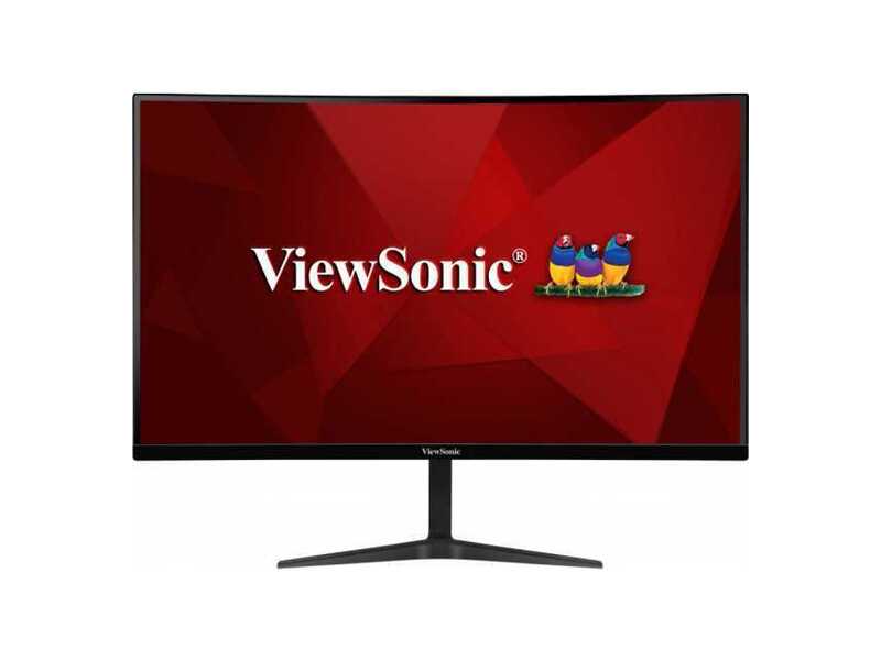 VX2718-2KPC-MHD  Монитор ViewSonic 27'' LCD [16:9] 2560х1440(WQHD) VA, Curved, GLARE, 250cd/ m2, H178°/ V178°, 4000:1, 80M:1, 16, 7 миллионов цветов, 1ms, 2xHDMI, DP, Tilt, Speakers, 3Y, Black 4