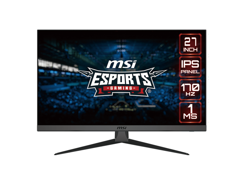 9S6-3CB51T-058  Монитор MSI 27'' G2722 16:9 FHD(1920x1080)IPS Flat, 1ms(MPRT), 1100:1, 100M:1, 250nit, 178/ 178, 2xHDMI 1.4, 1xDP 1.2, Tilt, VESA, 170Hz, 1y w-ty