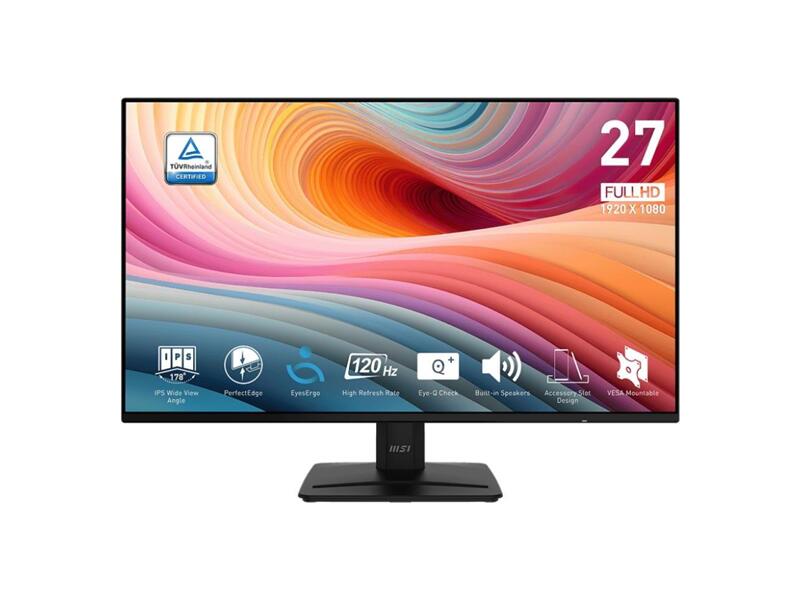 9S6-3PD0CT-006  Монитор MSI Pro MP271A E2 27'' черный 1920x1080 1ms 16:9 матовая 300cd/ m2 178гр/ 178гр 120Hz VGA DP HDMI