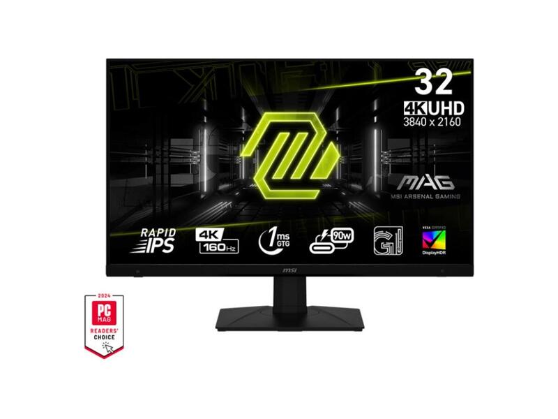 9S6-3DC79T-014  Монитор MSI 31.5'' MAG 322UPF черный IPS LED 16:9 HDMI HAS 1000:1 400cd 178гр/ 178гр 3840x2160 144Hz DP 4K USB 7.8кг