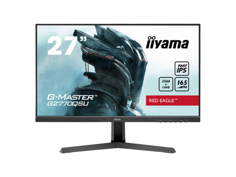 G2770QSU-B1 A  Монитор Iiyama G-MASTER G2770QSU-B1 27'' черный 16:9 2560х1440(WQHD) 165 Hz 400cd/ m2 178гр/ 178гр 1000:1 0.5 ms HDMI DP USB Speakers