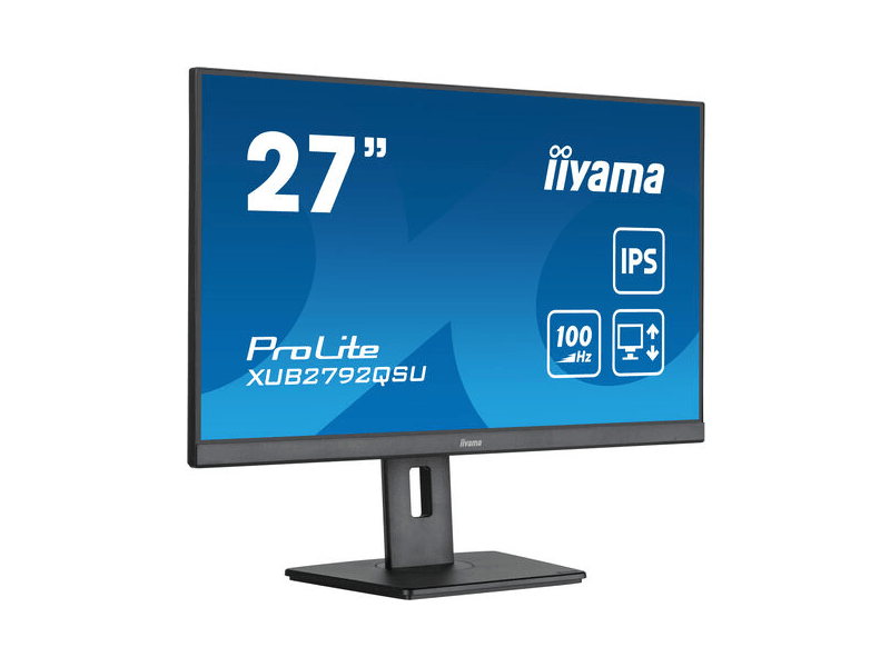 XUB2792QSU-B6  Монитор Iiyama 27'' XUB2792QSU-B6 (IPS 2560x1440 100hz 0.4ms HDMI DisplayPort USB M/ M HAS Pivot)