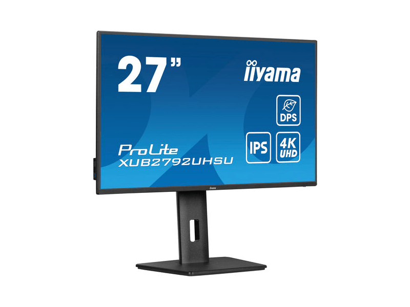 XUB2792UHSU-B6  Монитор Iiyama ProLite 27'' черный 16:9 3840x2160(UHD 4K) IPS 60 Hz 350 cd/ m2 178гр/ 178гр 1300:1 4ms, HDMI, DP, 4xUSB Speakers