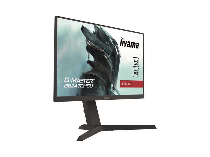 GB2470HSU-B1  Монитор Iiyama 23.8'' [16:9] 1920х1080(FHD) IPS, nonGLARE, 250cd/ m2, H178°/ V178°, 1100:1, 80M:1, 16.7M, 0, 8 ms, HDMI, DP, USB-Hub, Height adj, Tilt, Speakers, 3Y, Black