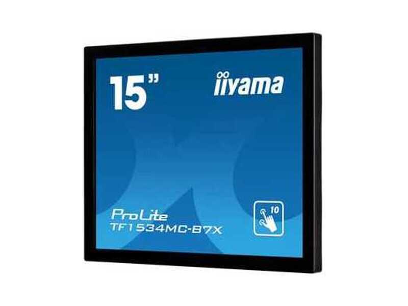 TF1534MC-B7X  Монитор Iiyama 15'' TF1534MC-B7X черный TN LED 8ms 4:3 HDMI матовая 700:1 330cd 1024x768 D-Sub DisplayPort Touch
