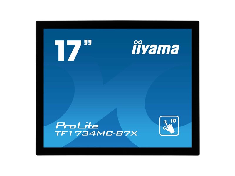 TF1734MC-B7X  Монитор Iiyama 17'' Open Frame, Touch PCAP, TN, 1280 x 1024, 60Гц, 315 cd/ m, ландшафт, портрет, экраном вверх (face-up), 100 x 100mm, внешняя панель управления