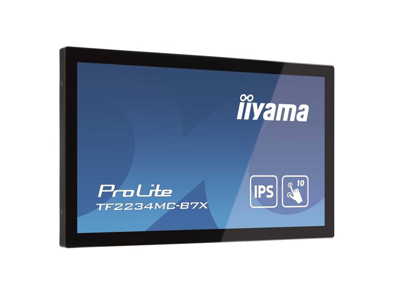 TF2234MC-B7X  Монитор Iiyama 21.5'' [16:9] 1920х1080(FHD) IPS, nonGLARE, TOUCH, 350cd/ m2, H178°/ V178°, 1000:1, 16.7M, 8ms, VGA, HDMI, DP, Open frame, 3Y, Black