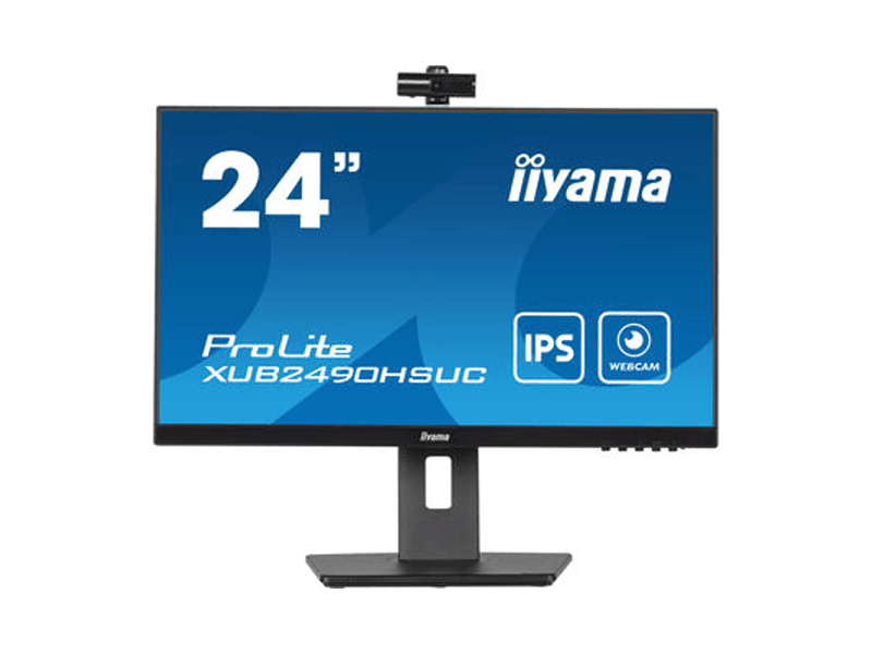 XUB2490HSUC-B5  Монитор Iiyama 23.8'' ProLite XUB2490HSUC-B5 черный IPS LED 4ms 16:9 HDMI M/ M Cam матовая HAS Piv 1000:1 250cd 178гр/ 178гр 1920x1080 VGA DP FHD USB 5.1кг