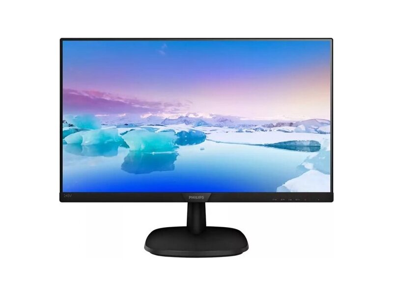 243V7QDSB  Монитор Philips 23.8'' 243V7QDSB (00/ 01) Black (IPS, 1920x1080, D-sub+DVI+HDMI, 5 ms, 178°/ 178°, 250 cd/ m, 10M:1), (742348)