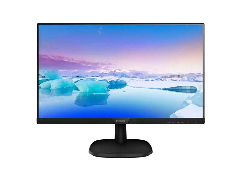 273V7QDSB  Монитор Philips 27'' 273V7QDSB (00/ 01) Black (IPS, 1920x1080, D-sub+DVI+HDMI, 5 ms, 178°/ 178°, 250 cd/ m, 10M:1), (742928) (742911)