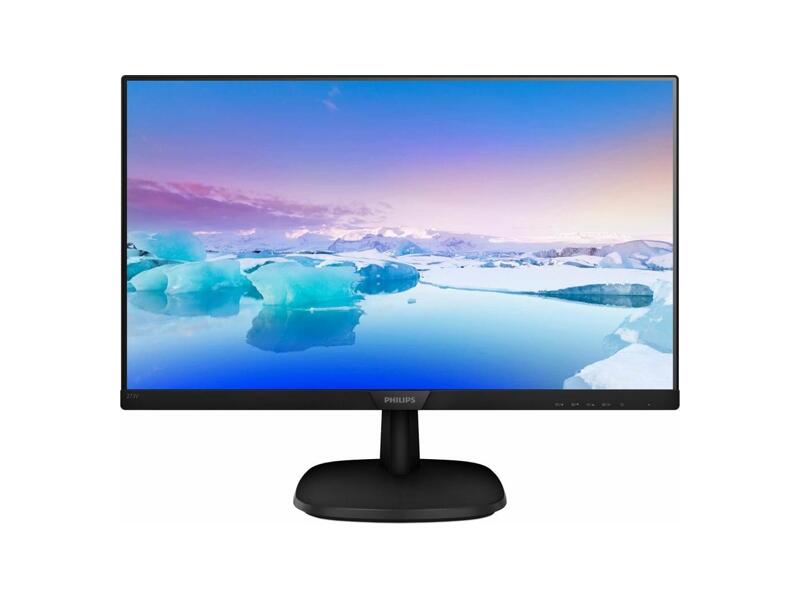 273V7QJAB  Монитор Philips 27'' 273V7QJAB (00/ 01) Black (IPS, 1920x1080, D-sub+HDMI+DP, 5 ms, 178°/ 178°, 250 cd/ m, 1000:1 (100M:1), MM) (745912) / (745905)