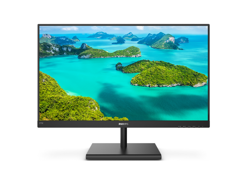 275E1S  Монитор PHILIPS 27'' 275E1S черный (IPS 2560x1440 75Hz 4ms 178/ 178 1000:1 250cd 8bit D-Sub HDMI1.4 DisplayPort1.2 FreeSync AudioOut VESA)