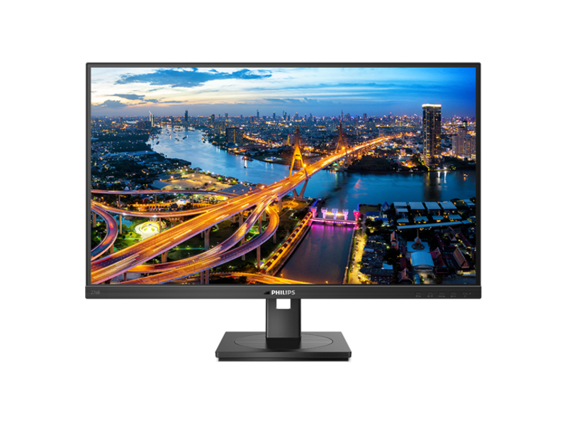 276B1  Монитор Philips 27'' 276B1/ 00 черный с поворотом экрана (IPS 2560x1440 75Hz 4ms 178/ 178 300cd 1000:1 8bit HDMI1.4 DisplayPort1.4 AdaptiveSync RJ45 3xUSB3.2 USB-C(PD 65W) AudioOut 2x2W VESA)