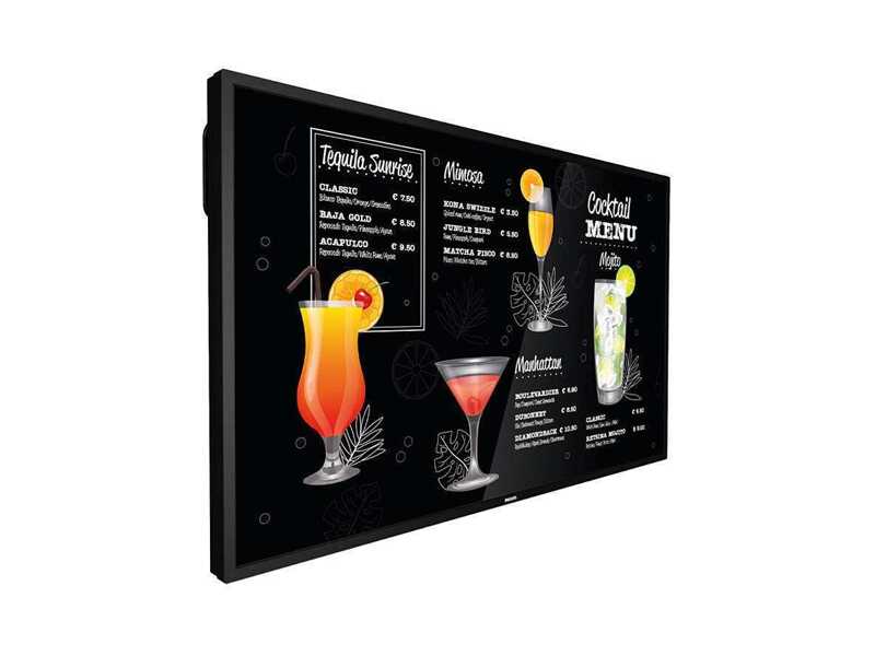 55BDL3117P (00/01)  Дисплей Philips широкоформатный 55'', 3840 x 2160, 700 cd/ m 178/ 178 4K Ultra HD Черный DP HDMI DVI-I RJ45