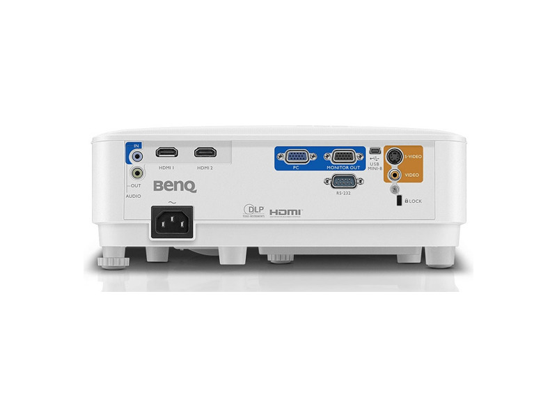 9H.JHT77.13E  Проектор BenQ MW550 DLP, WXGA (1280x800), 3600 AL, 20000:1, 16:10, 1.1X, TR 1.55~1.7, HDMIx2, VGA, White, 2.3 kg 1