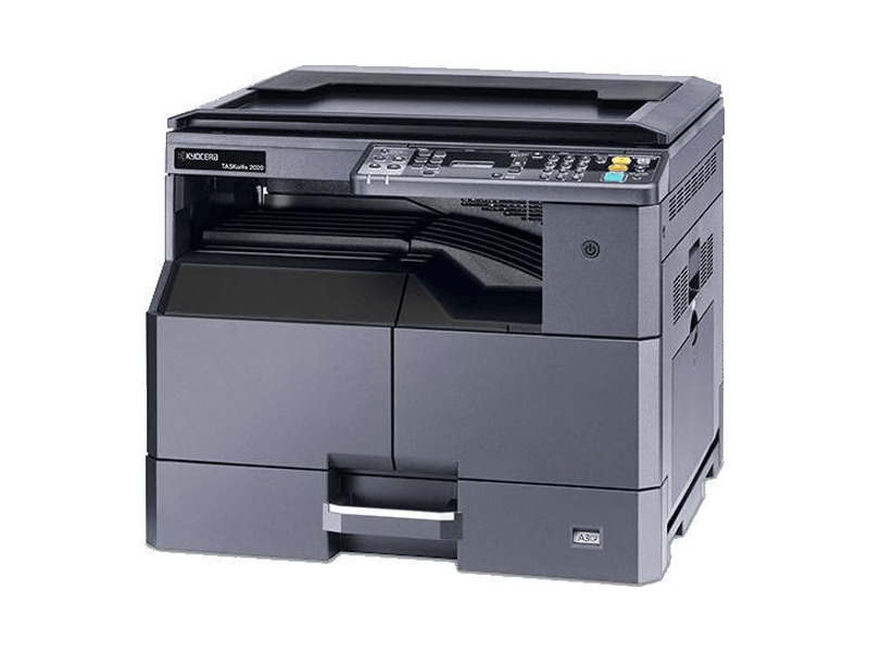 1102ZR3NL0  МФУ лазерный Kyocera TASKalfa 2020 (P/ C/ S, A3, 22/ 8 ppm A4/ A3, 600 dpi, 256 Mb, USB 2.0, б/ крышки, стартовый тонер 3000 стр.) 1