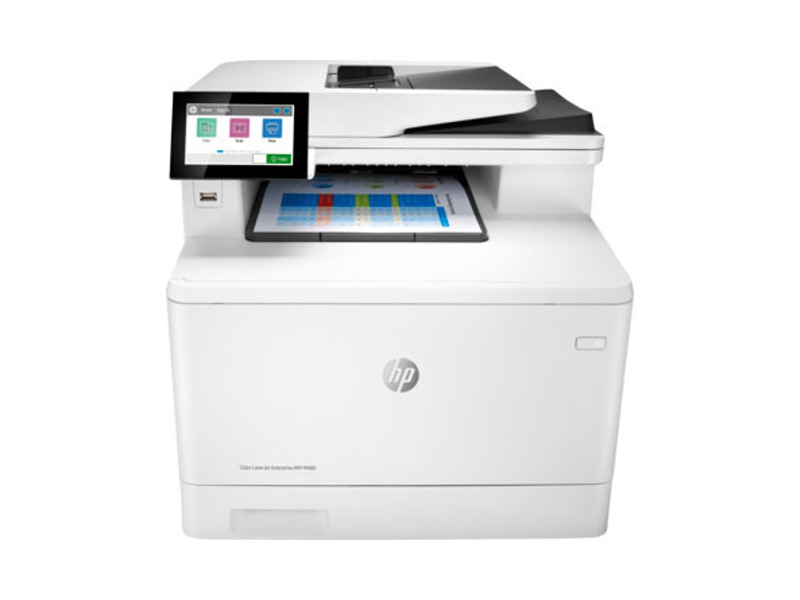 3QA55A#B19  МФУ HP Color LaserJet Enterprise MFP M480f (p/ c/ s/ f, A4, 600x600 dpi, 27(27)ppm, 2Gb, 2trays 50+250, ADF 50, Duplex, USB/ GigEth, cart. In box B 2400, CMY 2100, drivers/ software not included)