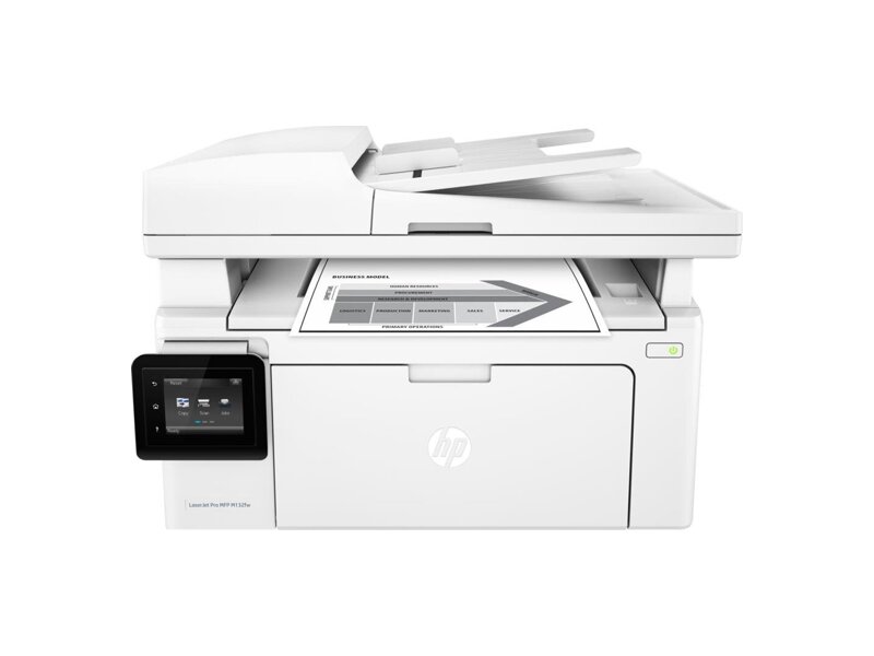 G3Q65A#B09  МФУ HP LaserJet Pro MFP M132fw RU (p/ c/ s/ f, A4, 1200dpi, 22ppm, 256 Mb, 1 tray 150, ADF 35 sheets, USB/ LAN/ Wi-Fi, Flatbed, Cartridge 1400 pages & USB cable 1m in box, repl. CZ183A)