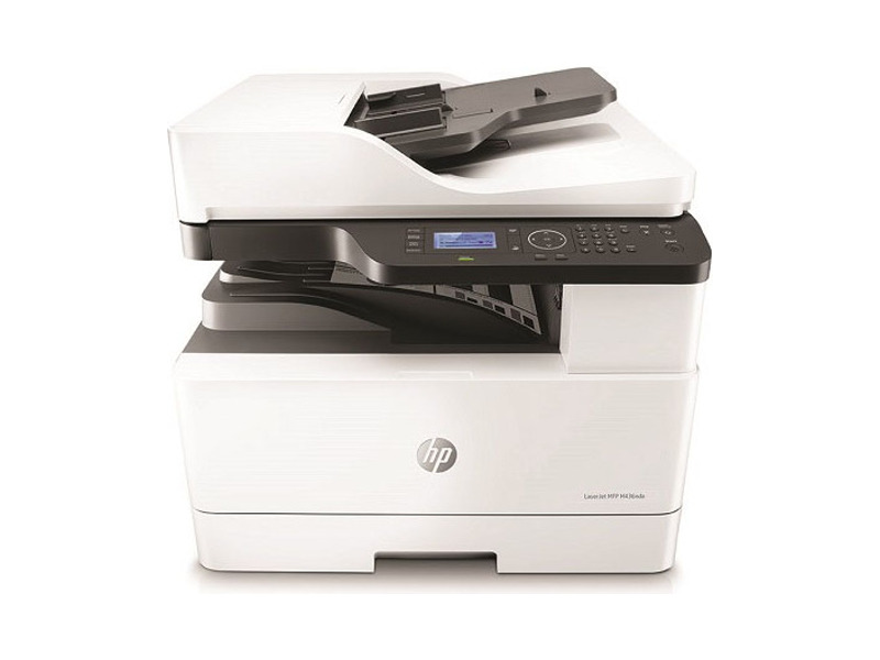 W7U02A#B09  МФУ HP LaserJet MFP M436nda (p/ c/ s, A3, 1200dpi, 23ppm, 128Mb, 2trays 100+250, ADF 100, duplex, USB/ Eth, cart. 4000 pages in box)