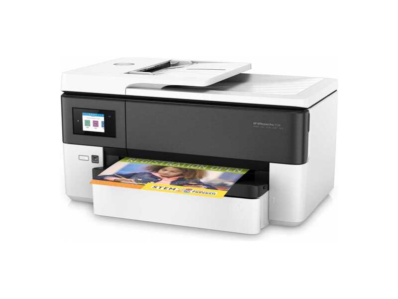 Y0S18A  МФУ лазерное цветное HP OfficeJet Pro 7720 Wide Format AiO Prntr (A3) Color Ink Printer/ Scanner A4/ Copier/ Fax/ ADF, 4800x1200 dpi, 1.2GHz, 512MB, 22/ 18 ppm, 250 pages tray, Print Duplex, USB+Ethernet+Wi-Fi, duty 30000 pages