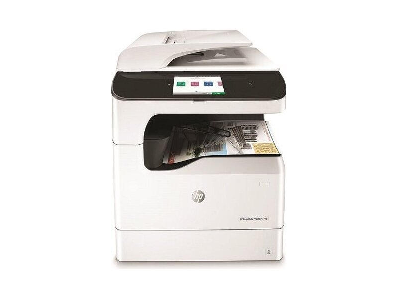 Y3Z55B#B19  МФУ HP PageWide Pro MFP 777z (p/ s/ c/ f, A3, 600dpi, 45(up to 65)ppm, Duplex, ADF 100, 1, 5 Gb, 2trays 100 + 550, USB/ Eth/ WiFi, pigment ink, cartridges Black 10000 & CMY 6000 pages in box)