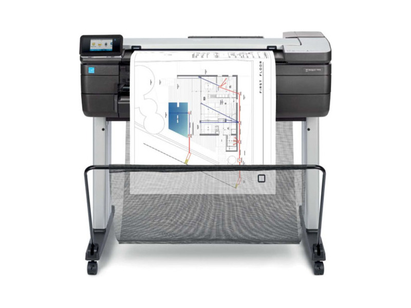 F9A28A#B19  Плоттер HP DesignJet T830 MFP (p/ s/ c, 24'', 4color, 2400x1200dpi, 1Gb, 26spp(A1 drawing mode), USB/ GigEth/ Wi-Fi, stand, media bin, rollfeed, sheetfeed, tray50 (A3/ A4), autocutter, Scanner: 600dpi, 24x109'')