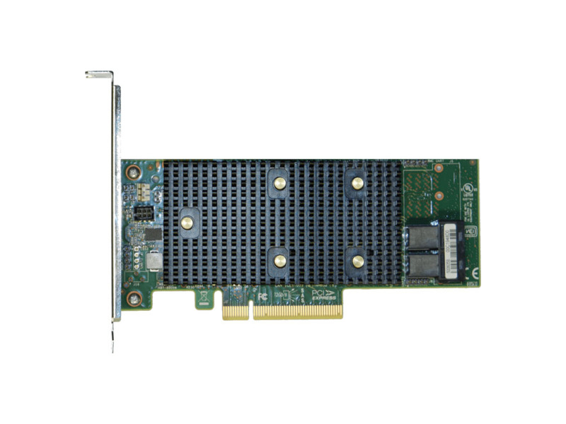 RSP3WD080E  Intel RAID controller RSP3WD080E Tri-mode PCIe/ SAS/ SATA Entry-Level RAID Adapter, 8 internal ports, SAS3408, RAID 0, 1, 10, 5, 50, PCIe x8 Gen3