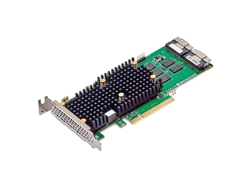 05-50107-00  LSI MegaRAID 9660-16i SGL (05-50107-00) , PCIe 4.0 x8, LP, 24G SAS/ SATA/ NVMe, RAID 0, 1, 5, 6, 10, 50, 60, 16port(2x8 SFF-8654), 4GB Cache, SAS4116 ROC, RTL