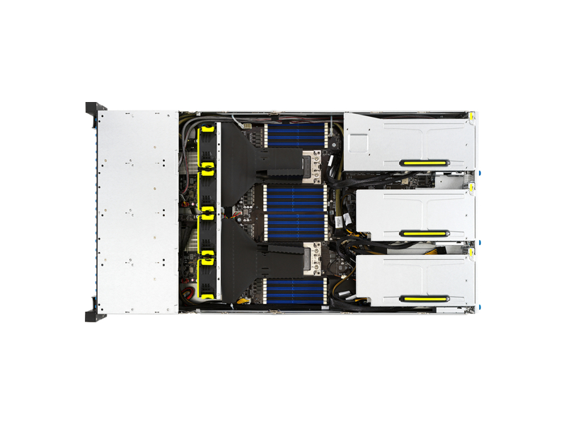 90SF01G3-M00XR0  Серверная платформа ASUS RS720A-E11-RS24U AMD EPYC 7003 2U dual-socket server that supports up to 32 DIMM, four dual-slot GPUs (GPU SKU), 24 NVMe, nine PCIe 4.0 slots, OCP 3.0, M.2 and ASUS ASMB10-iKVM 1.6KW 24NVMe OCP 2