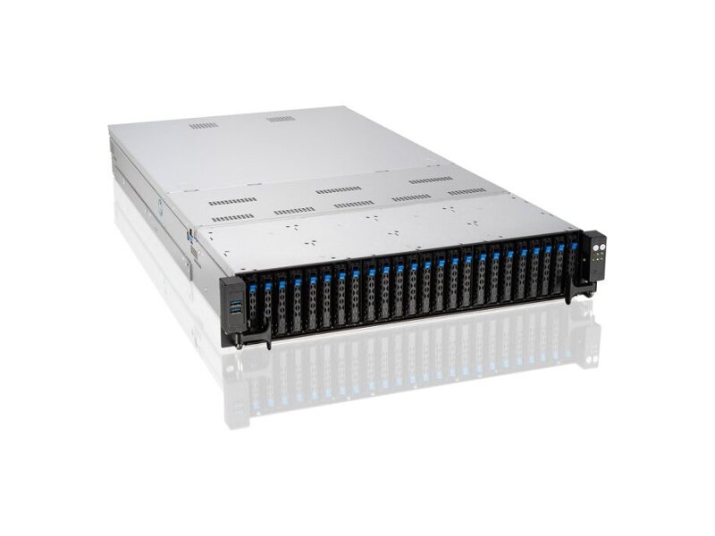 90SF01Q2-M003H0  ASUS Server RS520A-E11-RS24U 2U 1x AMD EPYC 7002/ 7003, 16x RDIMM/ LR-DIMM/ 3DS 3200, 6x SAS/ SATA + 12x NVMe, support 16xNVME to motherboard, GPU support, 2x 1600W 2