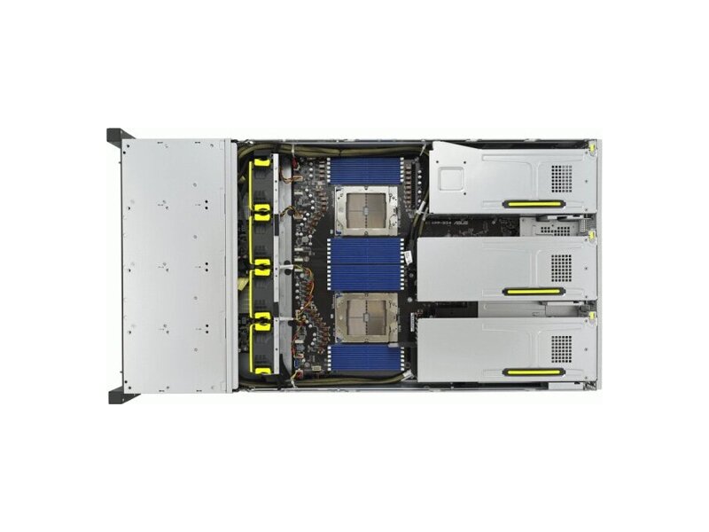 90SF02E1-M002L0  ASUS Server RS720A-E12-RS24U AMD EPYC 9004 dual-processor 2U server 24 DIMM, 24 NVMe, nine PCIe® 5.0 slots, two M.2, OCP 3.0, three dual-slot GPUs, and ASUS ASMB11-iKVM 2