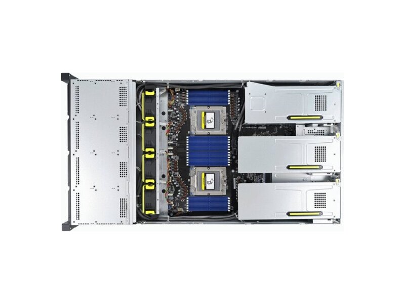 90SF02E1-M002Y0  ASUS Server RS720A-E12-RS12 AMD EPYC 9004 dual-processor 2U server 24 DIMM, 8 NVMe, nine PCIe® 5.0 slots, two M.2, OCP 3.0, four dual-slot GPUs, and ASUS ASMB11-iKVM 2