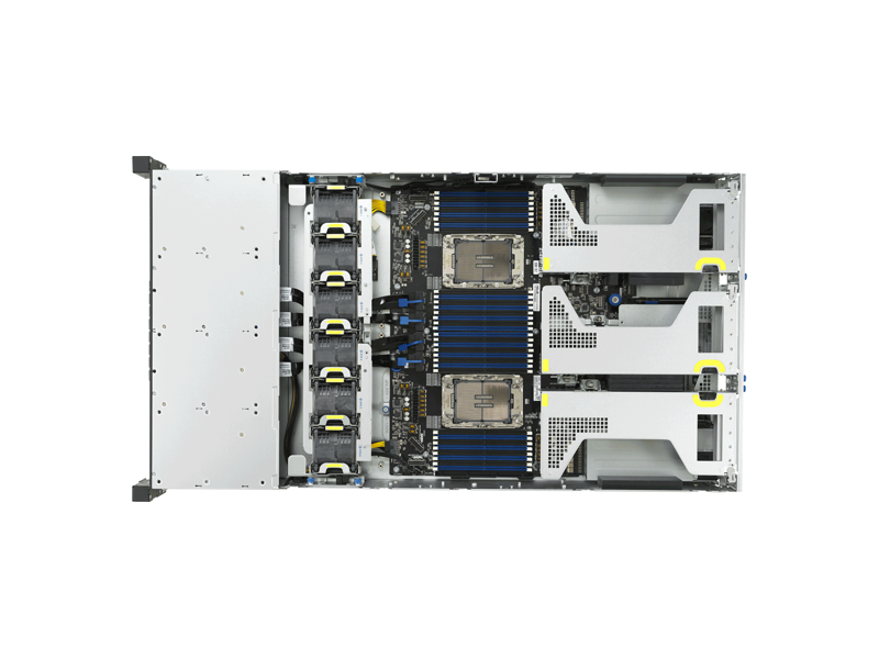 90SF03T1-M000H0  Серверная платформа ASUS / 2U/ Intel Xeon Scalable E12-RS8/ 32xDIMM DDR5 6400 MHz max/ 8 x 2.5''HS/ 8x NVMe/ SATA/ SAS/ 2xM.2 2280/ 2260/ 6 x PCI-E Gen5 x8/ 3 x PCI-E Gen5 x16 FHFL/ 2 x PCI-E Gen5 x16 FHHL/ 2 x OCP3.0 Gen5 x16 SFF/ 4xUSB/ miniDP/ RJ45/ 2x3 2