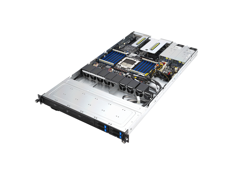 90SF03Y1-M00M50  Серверная платформа ASUS RS501A-E12-RS4U/ 1U/ AMD EPYC 9004/ 9005/ 24xDIMM DDR5 6400 MHz/ 4 x 2.5”/ HS/ 4 x SATA/ SAS/ NVMe/ 2xM.2/ PCI-E Gen5 x8/ x16LP/ HL/ PCI-E Gen5 x16 LP/ HL/ PCI-E Gen5 x16 FH/ HL/ 2 x single-slot GPU/ 2xUSB/ VGA Port/ 2xRJ45/ MLAN/ 3