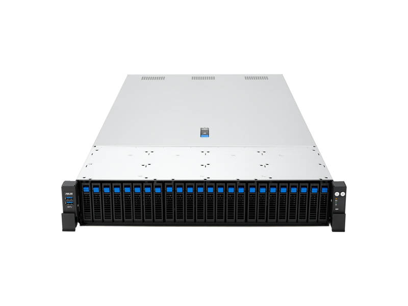 90SF0441-M001N0  ASUS Server RS720A-E13-RS24G/ 2U/ 2xAMD EPYC 9005/ 24xDIMM DDR5 6400 MHz/ LGA6096P/ 24 x 2.5''HS/ 8x NVMe / 16x NVMe/ SATA/ SAS/ 6 x PCI-E Gen5 x8 / 3 x PCI-E Gen5 x16 FHFL/ 2 x PCI-E Gen5 x16 FHHL/ 2 x OCP3.0 Gen5 x16 SFF/ 4xUSB/ miniDP/ RJ45/ 2x3200W