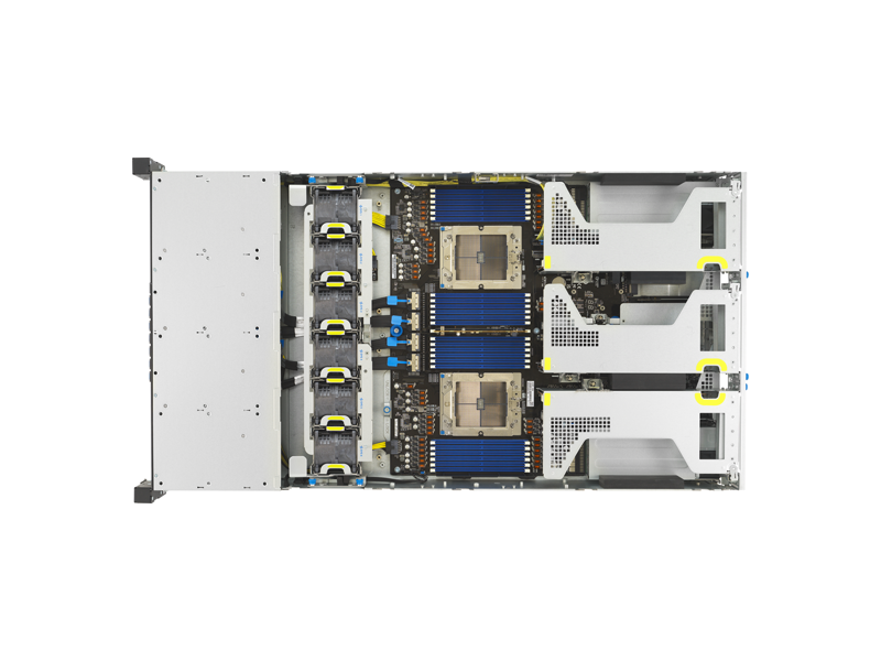 90SF0441-M001N0  ASUS Server RS720A-E13-RS24G/ 2U/ 2xAMD EPYC 9005/ 24xDIMM DDR5 6400 MHz/ LGA6096P/ 24 x 2.5''HS/ 8x NVMe / 16x NVMe/ SATA/ SAS/ 6 x PCI-E Gen5 x8 / 3 x PCI-E Gen5 x16 FHFL/ 2 x PCI-E Gen5 x16 FHHL/ 2 x OCP3.0 Gen5 x16 SFF/ 4xUSB/ miniDP/ RJ45/ 2x3200W 1