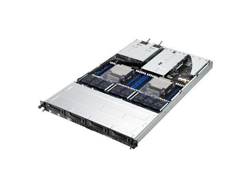 RS700-E8-RS4  ASUS Server RS700-E8-RS4, 1U, 2xS2011-3, C612, 24xDDR4 DIMM 2133MHz ECC Reg, 4x3.5'' HS bays, SATA3 2xmSAS, 2xSATA, 1xM.2, DVDRW, PCI-E 3.0 (x16)FH, (x8)LP, PIKE II slot, OCP Mezzanine slot, VGA, 2GB, ASMB8-iKVM, 2x800W 80+Plat 1