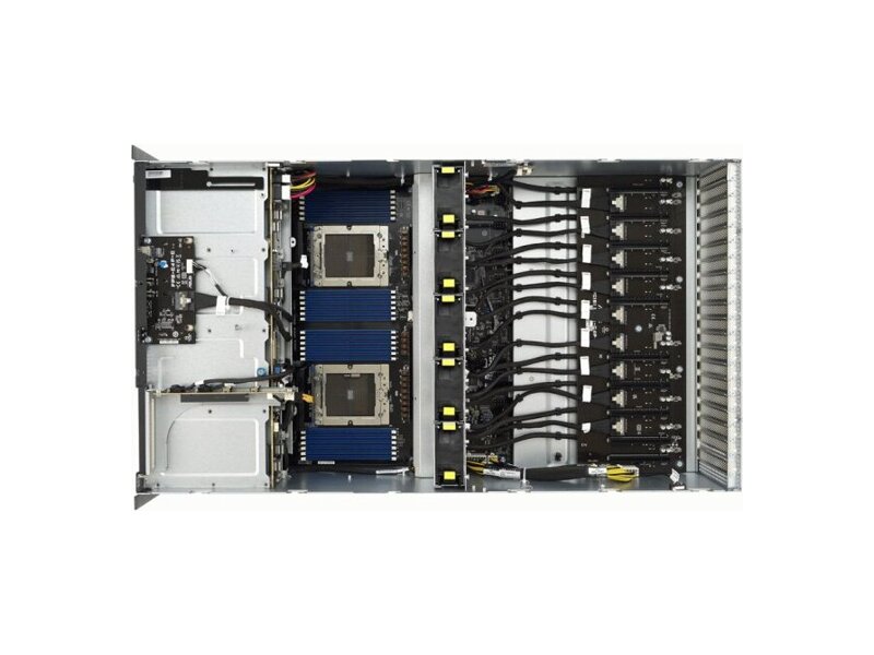 90SF02H1-M000K0  ASUS Server ESC8000A-E12-SKU1/ 10G/ 3kW(2+2)/ 3PCIe AMD EPYC 9004 dual-processor 4U GPU server that supports eight dual-slot GPUs, liquid cooling solution, up to 24 DIMM, 11 PCIe 5.0 slots, Dual NVMe, four 3000W Titanium power supplies, OCP 3.0 and ASMB11 2