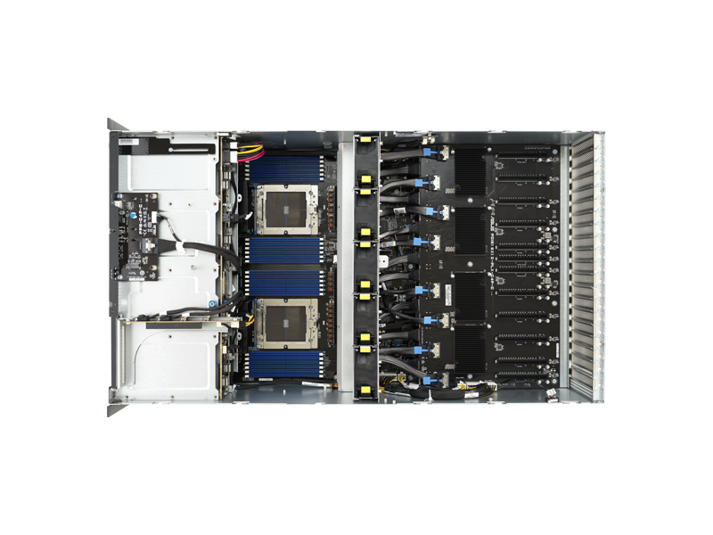 90SF02H4-M00220  Серверная платформа/ ASUS ESC8000A-E12P-SKU4/ 10G/ 4U/ 2xAMD EPYC 9004/ 24x RDIMM DDR5 4800MGz / 8 x 3.5'' HS / 8xM.2 NVMe / 13xPCi-E 5.0/ OCP/ 3KW(2+2)/ 2xUSB/ VGA/ Com/ RJ45 2