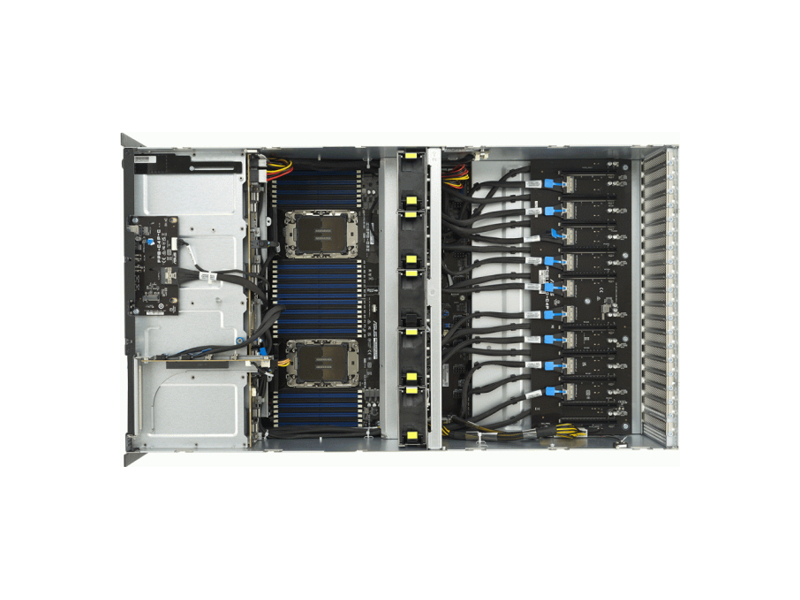 90SF02I1-M003D0  ASUS Server ESC8000-E11 ESC8000 4U Intel LGA4677 х 2 DDR5 DIMM х 32, Aspeed AST2600, 8x 3.5'' NVMe/ SATA/ SAS (SAS/ NVMe - опционально) + 1x M.2 PCIe3.0 x4 22110, 3000Вт х 4, Com (Serial, DB9, RS232) х 1 2
