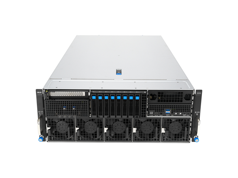 90SF0402-M00ZS0  Серверная платформа ASUS ESC8000A-E13 SKU2/ 4U/ 2xAMD EPYC 9004/ 9005/ 24xDIMM DDR5 6400 MHz/ 4x 2.5'' NVME/ 4x 2.5 SATA/ SAS/ 8xPCI-E Gen x16 FHFL 2-slot GPU/ PCI-E Gen5 FHHL x16 NIC/ PCI-E Gen5 x16 FHHL HBA/ RAID/ 3xUSB/ miniDP/ RJ45/ 4x3200W
