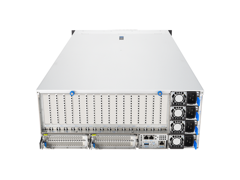 90SF0411-M001T0  Серверная платформа ASUS ESC8000-E12P-SKU1/ 4U/ 2xIntel Xeon E 6500/ 6700/ 32xDIMM DDR5 6400 MHz max/ LGA4710/ 8 x 2.5'' Front HS/ 2xM.2 22110/ 8 x PCI-E x 16 FHFL/ 5 x PCI-E x 16 FHFL/ PCI-E Gen5 x8/ x16 FHFL/ 3xUSB/ miniDP/ 3xRJ45/ 3200W 1