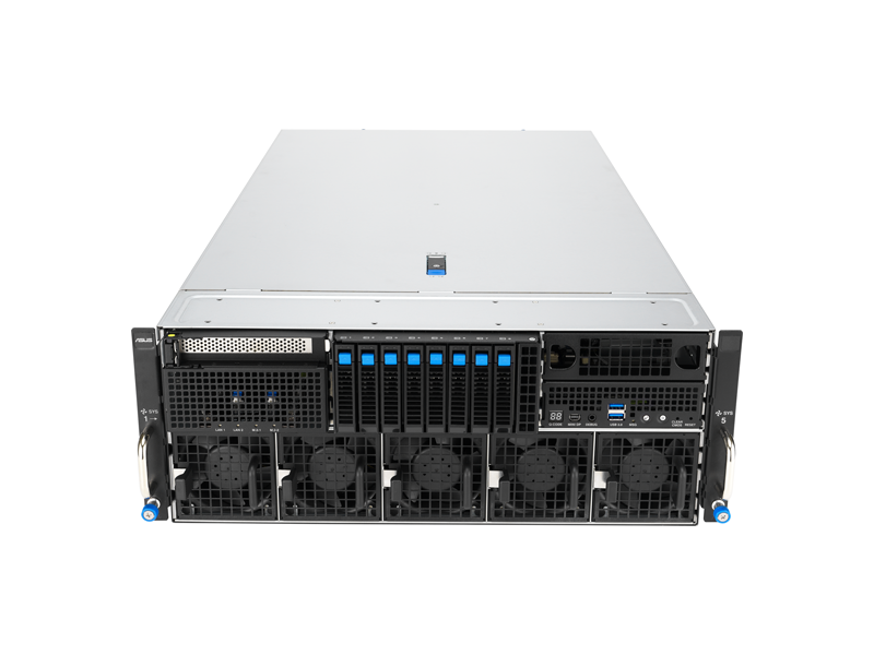 90SF0411-M00L20  Серверная платформа ASUS ESC8000-E12P-SKU1/ 4U/ 2xAMD EPYC 9004/ 24xDIMM DDR5 4800 MHz/ 8x3.5'' HS/ 8 x NVMe/ SATA/ SAS/ 4xSATA 6G/ M.2 PCI-E Gen3 x4/ ASUS PIKE II 3008 8-port HBA/ ASUS PIKE II 3108 8-port HW RAID/ PCI-E Gen5 x16 LPHL HBA/ RAID/ 8xPCI-E Ge