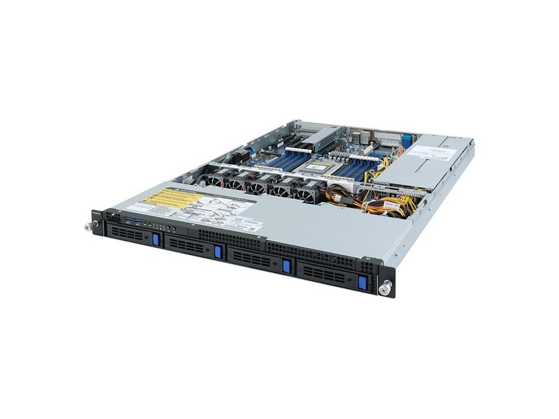 6NR152Z30MR-00  Gigabyte Rack Server R152-Z30 Single AMD EPYC 7002/ 16x DIMMs/ 2x 1Gb/ s LAN ports/ 1x management port/ 4x 3.5''/ 2.5'' SATA HDD/ SSD bays/ Ultra-Fast M.2 with PCIe Gen3 x4 interface/ 1x PCIe Gen4x16 expansion slot/ 1x OCP 2.0 Gen3 x16 slot/ 650W 80 PLUS Pl