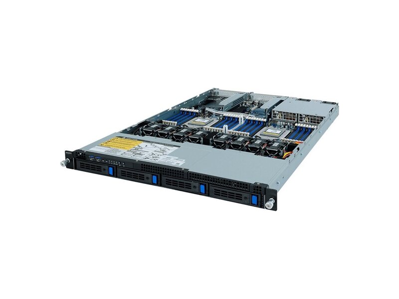 6NR182Z90MR-00  Gigabyte Rack Server R182-Z90 Dual AMD EPYC 7003/ 32x DIMMs/ 2x 1Gb/ s LAN ports/ 1x management port/ 4x 3.5''/ 2.5'' SATA HDD/ SSD bays/ Ultra-Fast M.2 with PCIe Gen3 x4 interface/ 2x PCIe Gen4x16 expansion slots/ 1x OCP 3.0 Gen4x16 slot/ 1x OCP 2.0 Gen3 x